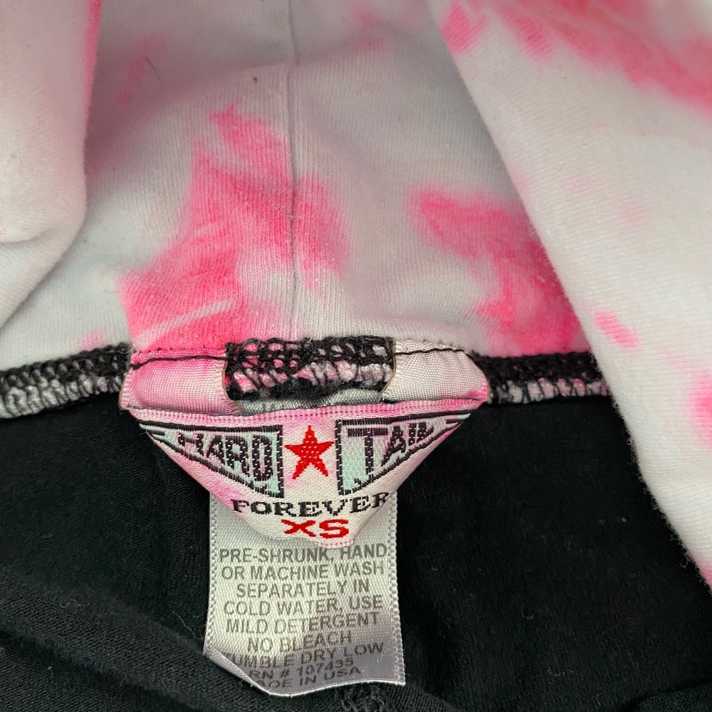Hard Tail Cropped Yoga Pants Black Pink XS